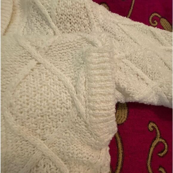 Sweater heavy long coat like warm great condition cozy warm cream - Picture 8 of 11